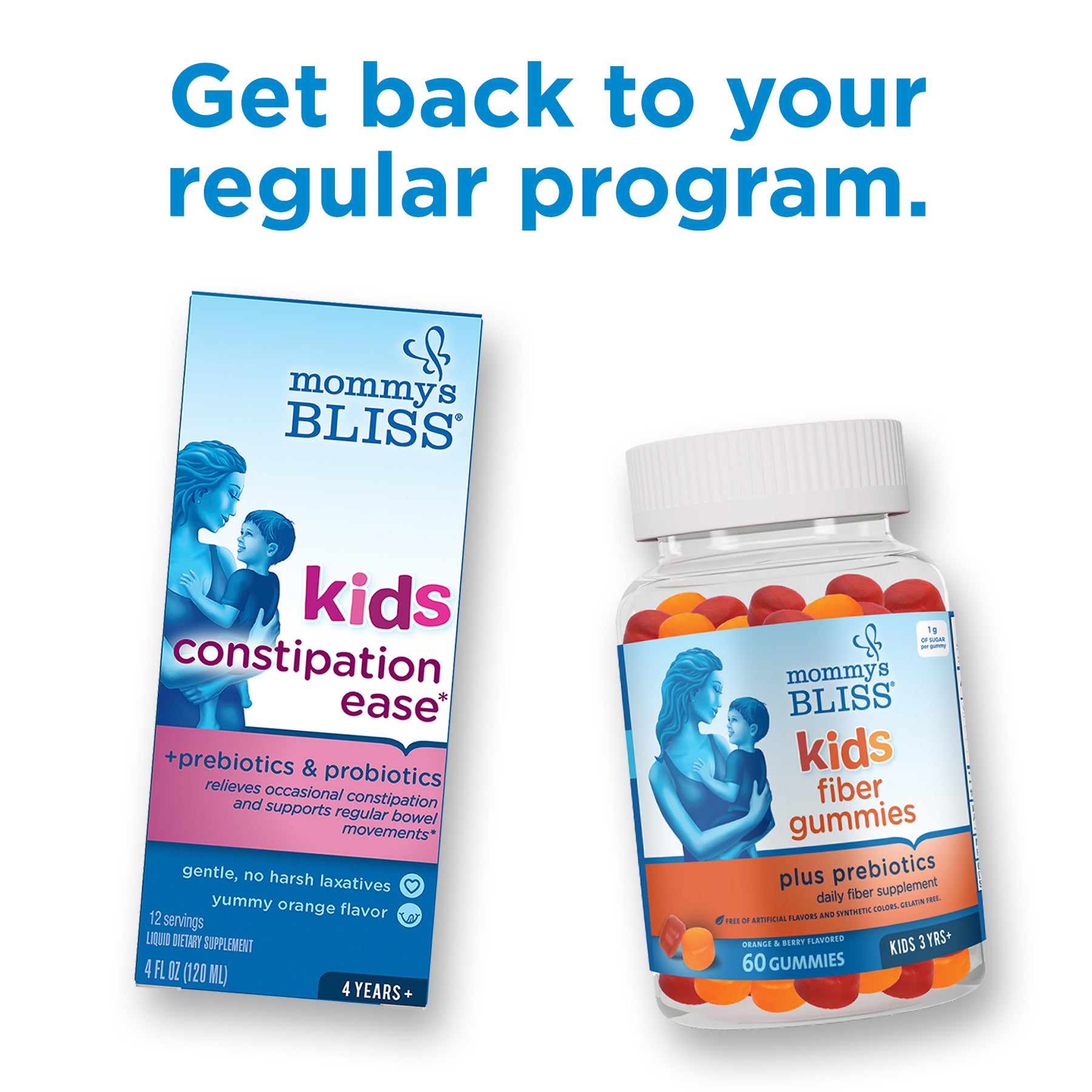 Kids Constipation Ease box and its actual product