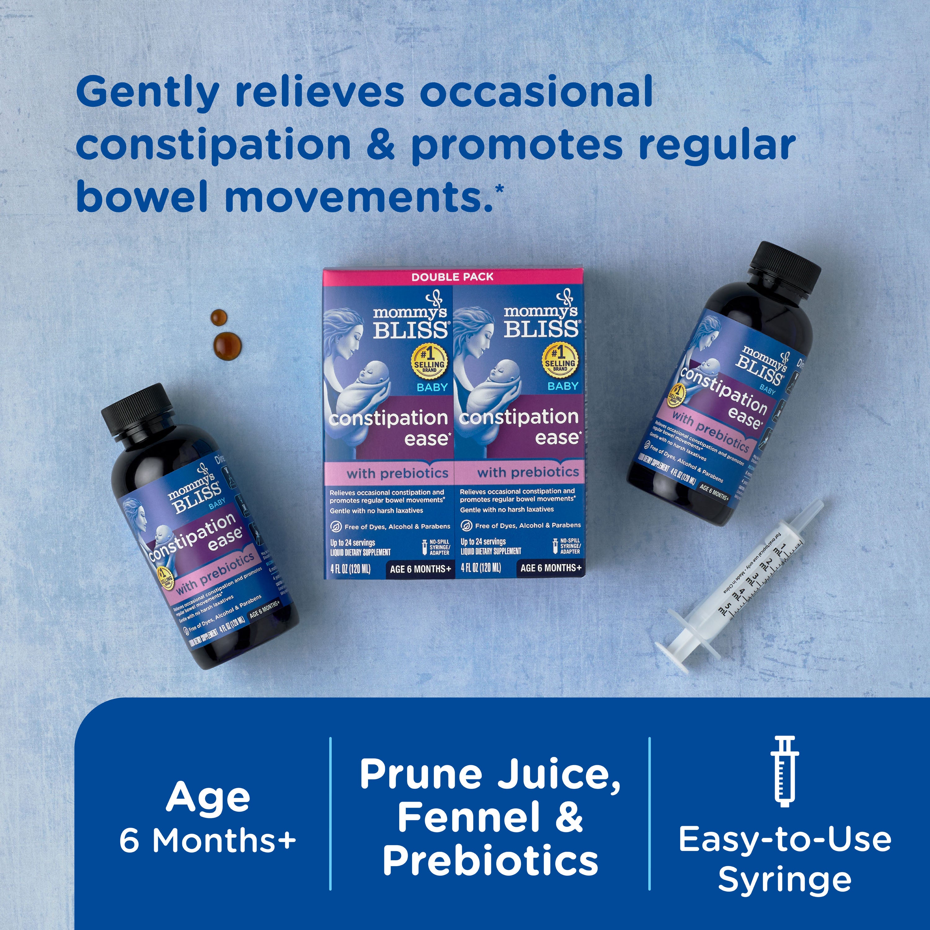 For 6 months+ with easy-to-use syringe