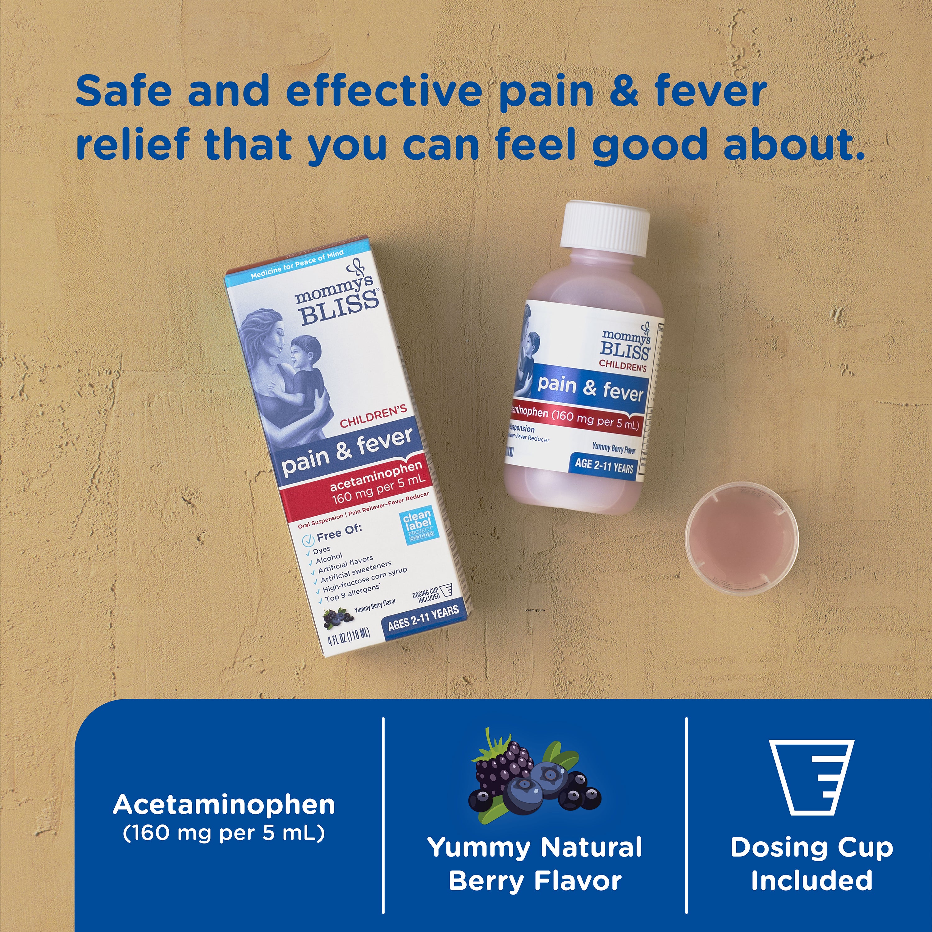 Children’s Acetaminophen: Pain & Fever Reducer - 4oz