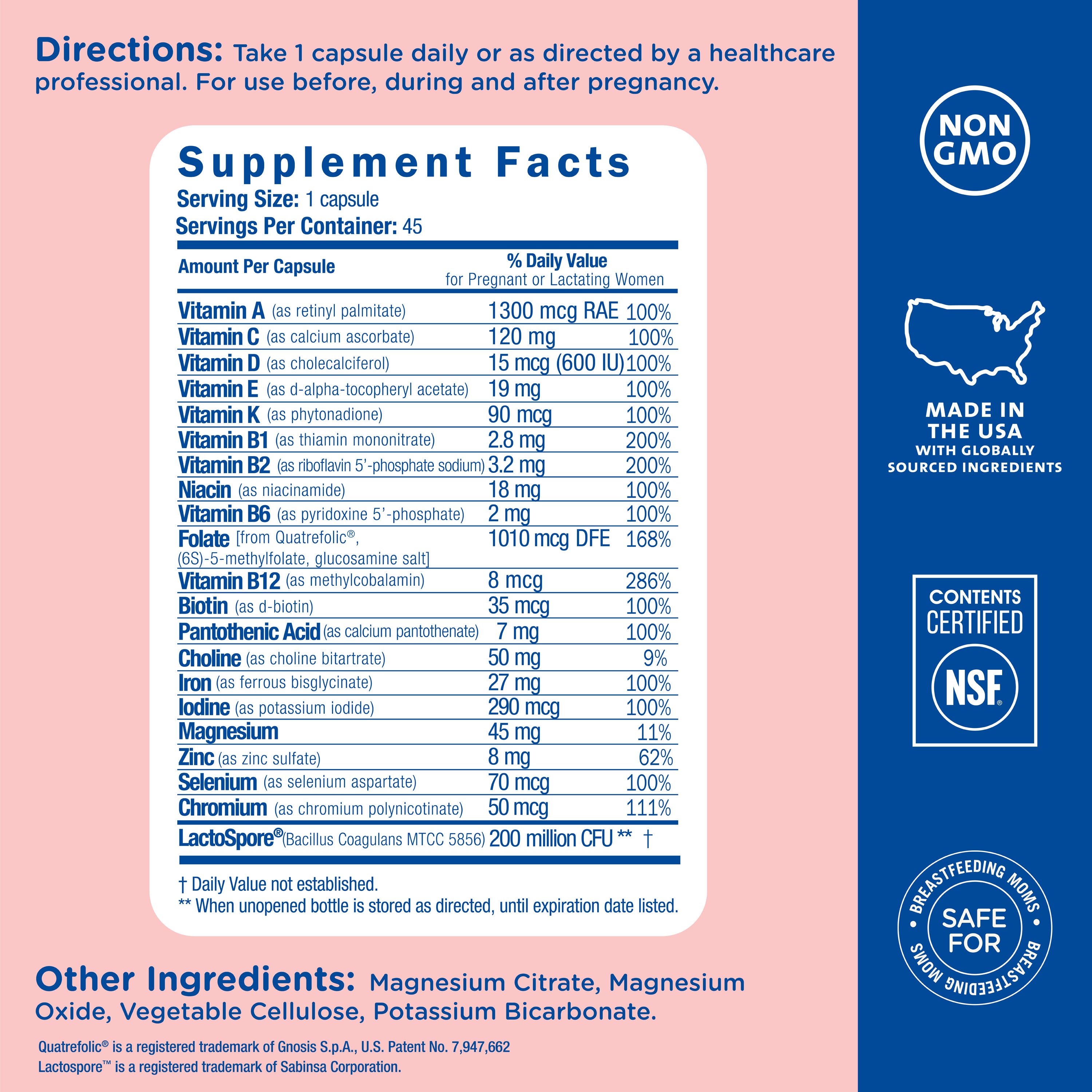 Prenatal Multivitamin + Iron