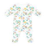 Organic Cotton Long Sleeve Footie - Sunshine Collection by Apple Park