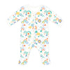 Organic Cotton Long Sleeve Footie - Sunshine Collection by Apple Park